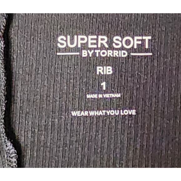 Torrid 1 Ribbed Super Soft Sleeveless Black Comfort Midi Dress Plus Size 1X - Picture 7 of 7